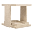 Bowery Hill End Table with Open Storage in Natural Wood Finish