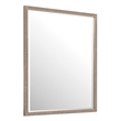 Bowery Hill Rectangle Mirror with Hammered Brass Frame in Gold