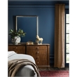 Bowery Hill Rectangle Mirror with Hammered Brass Frame in Gold