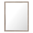 Bowery Hill Rectangle Mirror with Hammered Brass Frame in Gold