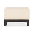Bowery Hill Upholstered Rectangular Ottoman in Soft Beige Fabric