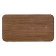 Bowery Hill Cocktail Table with Metal Base in Medium Wood Finish