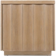 Bowery Hill Scalloped End Table with Hidden Storage in Light Brown