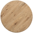 Bowery Hill Round Pedestal End Table in Rustic Light Brown Wood