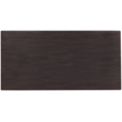 Bowery Hill Rectangle Cocktail Table with Fixed Shelf in Black Wood