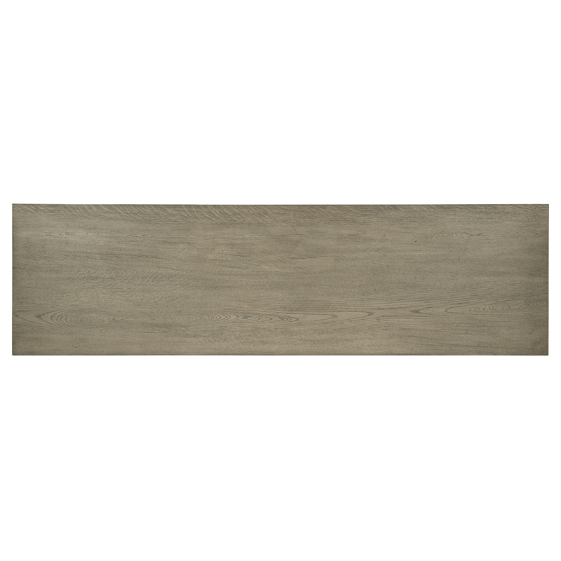 Bowery Hill 84in Home Office Desk with One Centered File Drawer