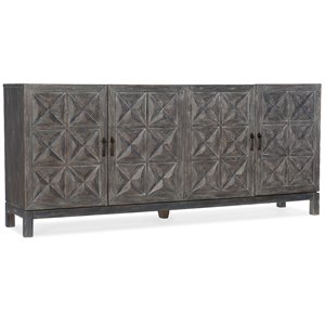 Bowery Hill Entertainment Console in Shale Wood Finish with 4 Doors