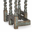 Bowery Hill Gate Leg Round Table in Blue Distressed Finish