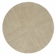 Bowery Hill Round Cocktail Table with Champagne Metal Base in Taupe