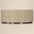 Bowery Hill Round Cocktail Table with Champagne Metal Base in Taupe
