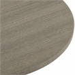 Bowery Hill Round Dining Table with Pedestal Base in Textured Grey
