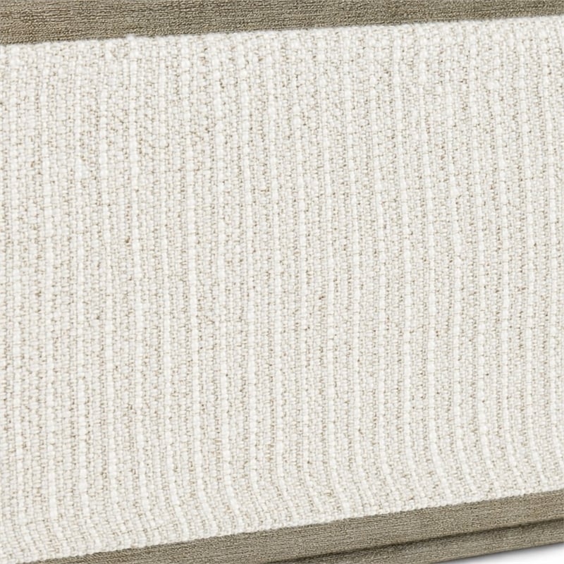 Bowery Hill King Upholstered Shelter Bed in Mink Gray Wood Finish