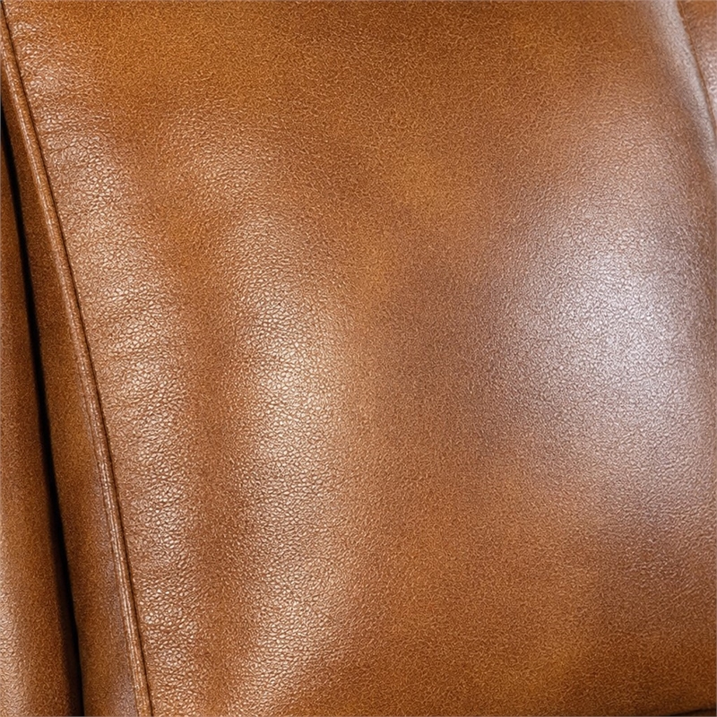 Bowery Hill Swivel Tilt Leather Executive Chair with Wood Base