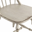 Bowery Hill Spindle Dining Side Chair in Distressed White Finish