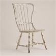 Bowery Hill Spindle Dining Side Chair in Distressed White Finish