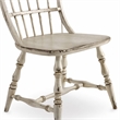 Bowery Hill Spindle Dining Side Chair in Distressed White Finish