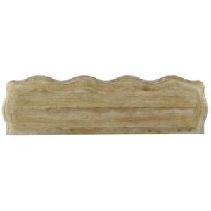Bowery Hill Draped Sideboard in Light Wood with Adjustable Shelves