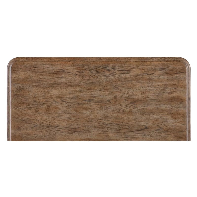 Bowery Hill 6-Drawer Chest in Distressed Black and Brown Finish