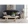 Bowery Hill Natural Wood Rectangle Cocktail Table with Interlocking Base