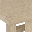 Bowery Hill Natural Wood Rectangle Cocktail Table with Interlocking Base