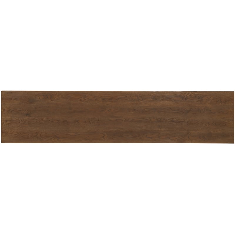Bowery Hill Driftwood Entertainment Credenza in Medium Brown Wood
