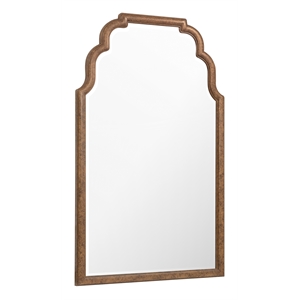 Bowery Hill Archives Tall Mirror with Natural Wood Frame