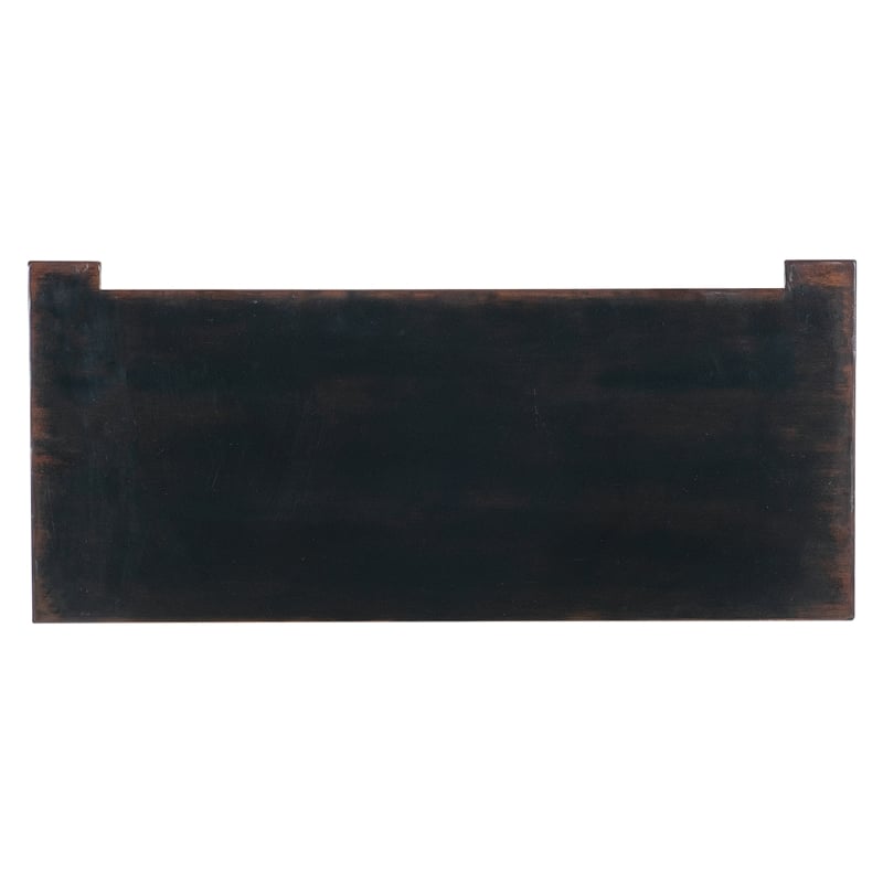Bowery Hill 3-Drawer Wood Chest in Black Cherry Finish