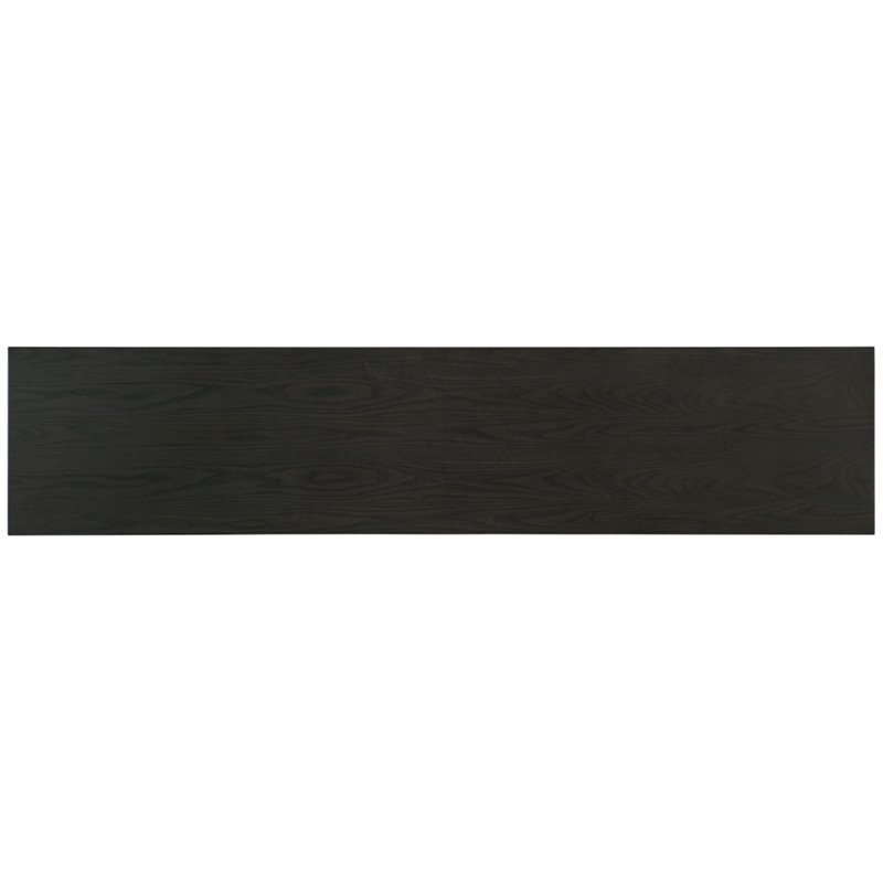 Bowery Hill TV Stand with Ventilated Shelves in Medium Brown Wood