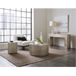 Bowery Hill Tivoli Metal Console Table in German Silver