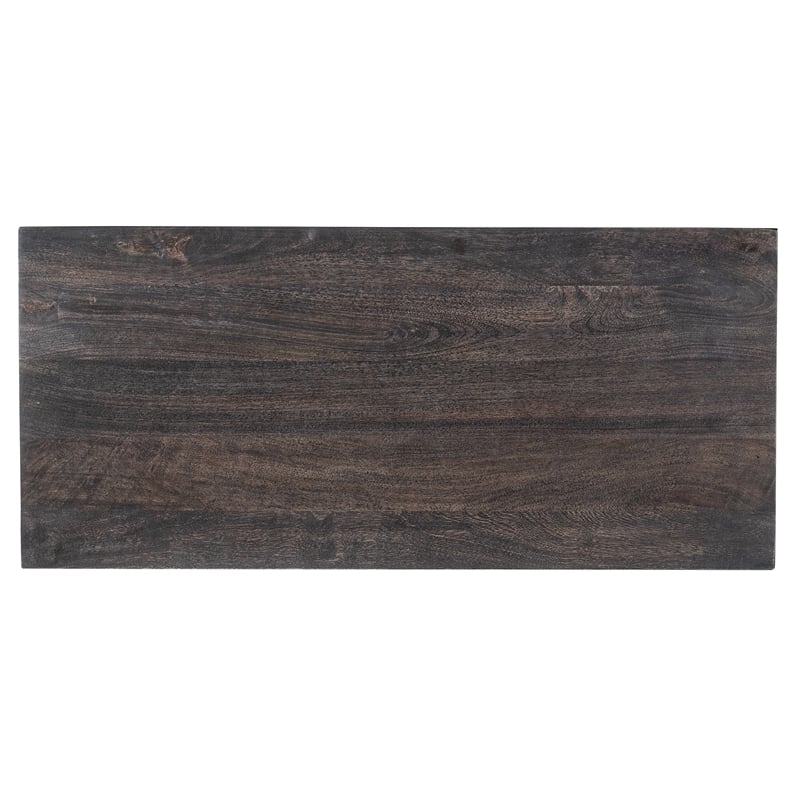 Bowery Hill Weaver 2-Door Accent Chest in Black Mango Wood