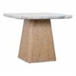 Bowery Hill Low Nesting Table with Quartz Stone Top and Oak Base