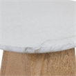 Bowery Hill Low Nesting Table with Quartz Stone Top and Oak Base