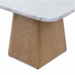 Bowery Hill Low Nesting Table with Quartz Stone Top and Oak Base