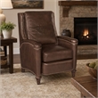 Bowery Hill Rylea Manual Push Back Recliner with Nailhead Trim