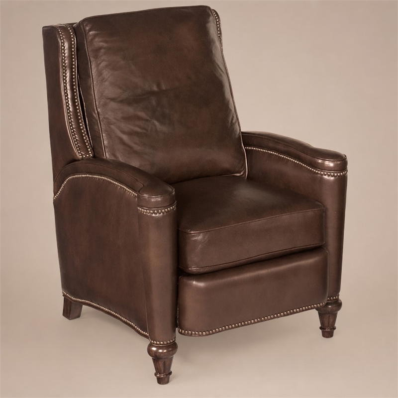 Bowery Hill Rylea Manual Push Back Recliner with Nailhead Trim
