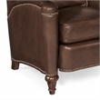 Bowery Hill Rylea Manual Push Back Recliner with Nailhead Trim