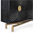Bowery Hill 69 in Entertainment Console in Rustic Black Finish