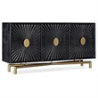 Bowery Hill 69 in Entertainment Console in Rustic Black Finish