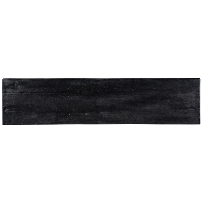 Bowery Hill 69 in Entertainment Console in Rustic Black Finish