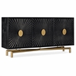 Bowery Hill 69 in Entertainment Console in Rustic Black Finish