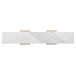 Bowery Hill Console Table Stone Top Natural Wood Base Rectangular Shape