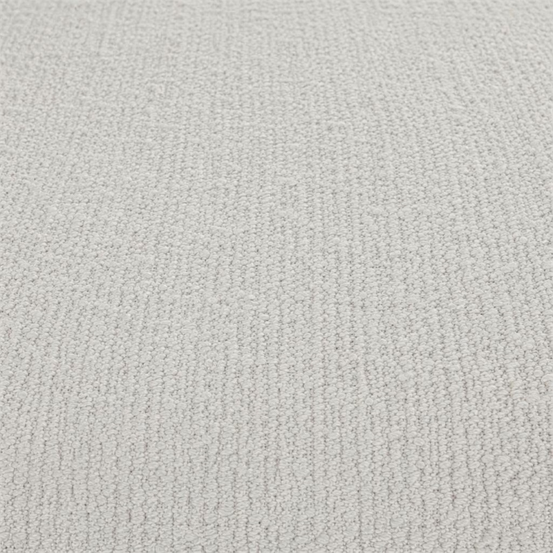 Bowery Hill Cascade California King Upholstered Bed in White Fabric