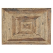 Bowery Hill St. Armand Rectangular End Table in Light Wood and Bronze