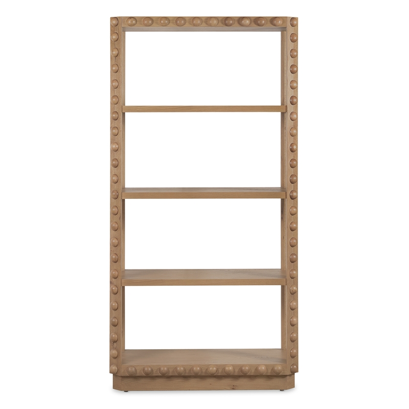 Bowery Hill Margo Etagere in Natural Wood Finish with 3 Shelves