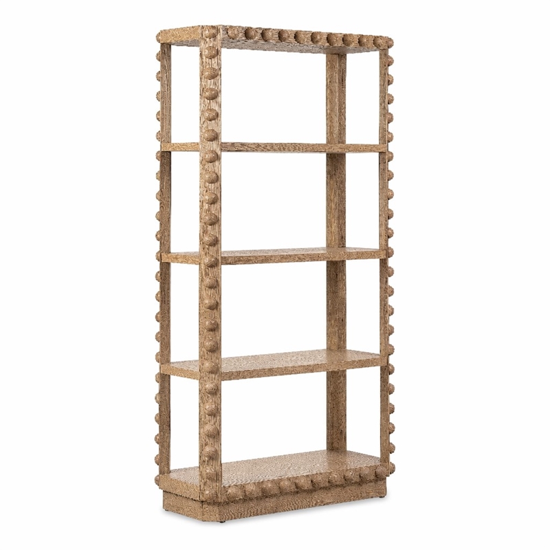 Bowery Hill Margo Etagere in Natural Wood Finish with 3 Shelves