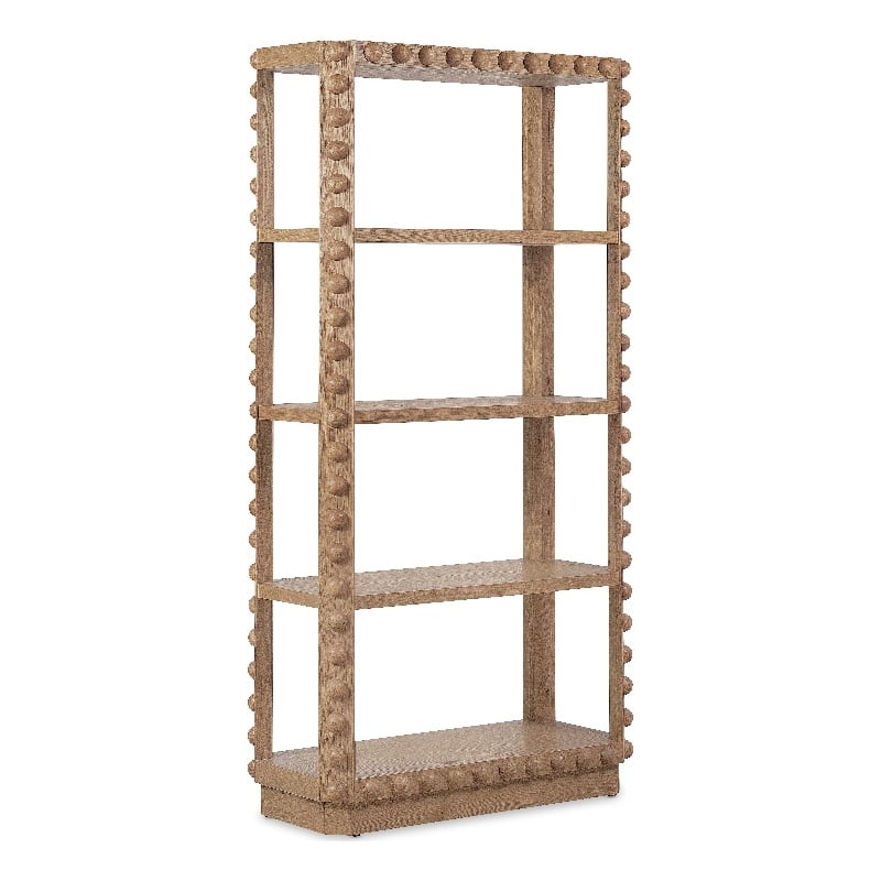 Bowery Hill Margo Etagere in Natural Wood Finish with 3 Shelves
