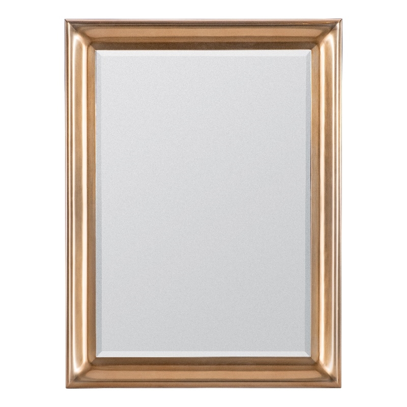 Bowery Hill Eleana Landscape Mirror with Gold Metal Frame