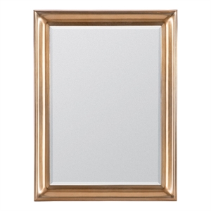 Bowery Hill Eleana Landscape Mirror with Gold Metal Frame