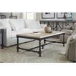 Bowery Hill Rectangle Living Room Cocktail Table in Timeworn Gray