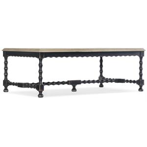 Bowery Hill Rectangle Living Room Cocktail Table in Timeworn Gray